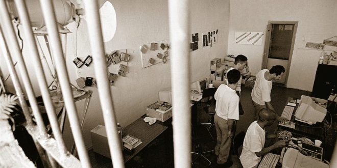 Letting inmates use technology such as tablets could help them study and learn how to adjust when they get out of jail.